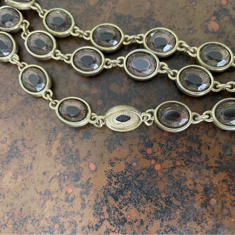 Banana Republic Elegant Triple-Strand Purple Necklace - Picture 7 of 7